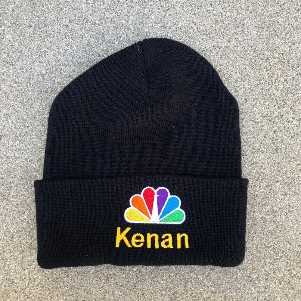 Nbc Kenan Promotional Cuffed Beanie Unisex Black Tv Logo Yupoong Acrylic